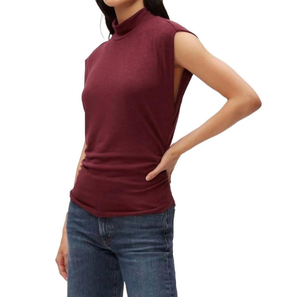 NEW MICHAEL STARS tina tahoe jersey slvls in beetroot